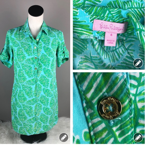 Lilly Pulitzer Dresses & Skirts - Lilly Pulitzer palm print shift dress 950